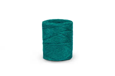 Шпагат джутовый ШД 1,2 ктекс П 2 пол. 2-ниточный  в боб. по 0,2 кг зеленый (ЦН)