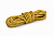 Канат джутовый ДТ тросовой свивки d. 12 мм желтый в отрезках по 15 м
