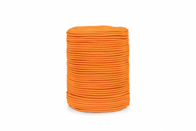 Шнур полиамидный ПА плет. 16-прядн.d.   8 мм оранжевый