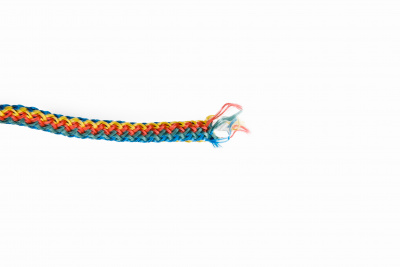 Вязаный полипропиленовый шнур, цветной, моток, 8 мм х 20 м